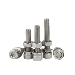 DIN912 Fasteners Screws Hex Head Bolt DIN912 Supplied M2 M4 M6 M8 M10 12.9 High Strength Stainless Steel Carbon Steel Box Fast