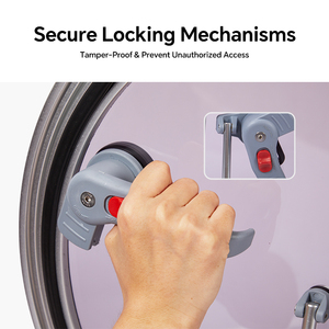 <span class=keywords><strong>Hublot</strong></span> rond en aluminium anodisé pour bateau avec réglage par levier hydraulique, installation facile pour bateaux - Product Image 5