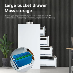 Archivador Vertical Ignífugo Comercial de 4 Cajones, Gabinete de Acero de Alta Resistencia para Almacenamiento Seguro de Documentos Importantes - Product Image 4