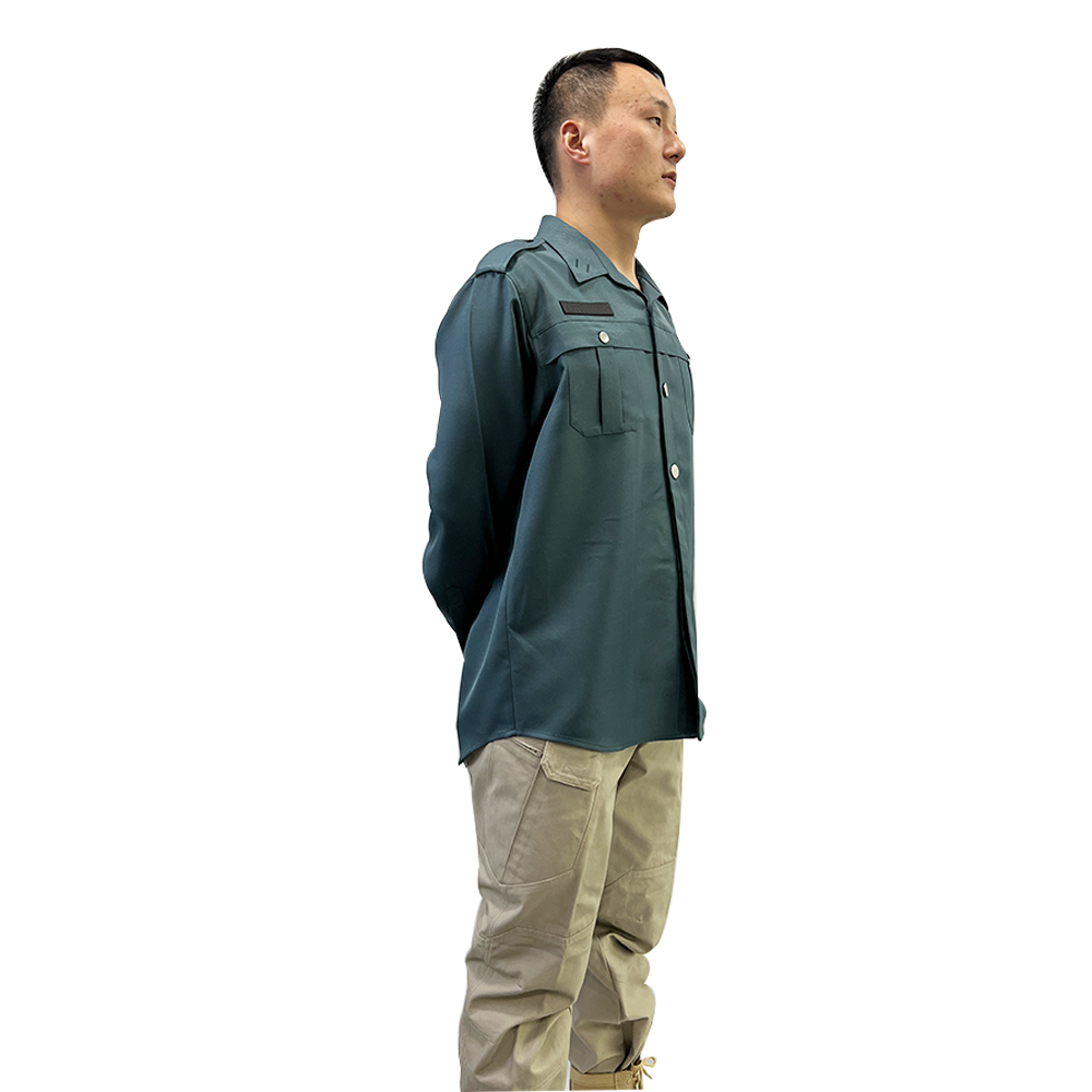 Hot Sale 2022 Men's Embroidered Casual Cropped Shirts Long-sleeved Shirt