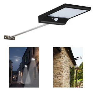 Lampe murale solaire extérieure Aibo 3W LED avec détecteur de mouvement, étanche, éclairage de clôture, éclairage routier - Product Image 1