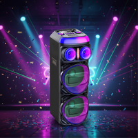Speaker Portabel Nirkabel BT Karaoke Party DJ Aktif Hifi Sound DR-1266 Trolley 12 Inch dengan Tweeter Bass Super Kuat