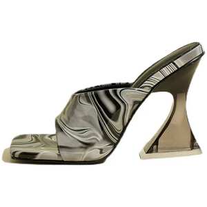 Zapatos de Tacón Alto con Cordones para Mujer, Estilo Europeo Americano, Tallas Grandes, con Tacón de Cristal y Tacón Cuadrado, Novedad Verano 2026 - Product Image 6