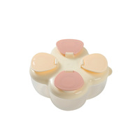 Boîte de distribution de lait en poudre pour bébé portable en PP à quatre compartiments pour les sorties des nouveau-nés