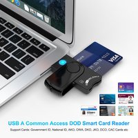 Lecteur de cartes multifonction USB 2.0 pour déclaration fiscale, carte intelligente IC, carte SIM