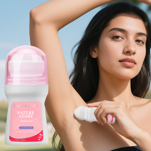 FLORA RUBY 50ml Déodorant Roll-On à la Lavande Sans Aluminium Formule Naturelle Protection Anti-Odeur Longue Durée 48H Anti-Friction Doux - Product Image 1