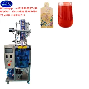 Concentrated red ginseng pomegranate drink liquid tonic drink Four side seal Irregular shaped sachet packaging machine