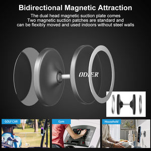 Dual Magnetic Gym Phone Holder <strong>Yosh</strong> Car Phone Mount Holder Magnetic Mobile Phone Holder Selfie Stick Magnetic - Product Image 2