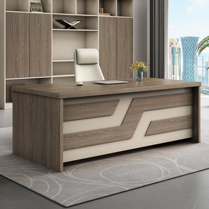 Gabinete y mesa <span class=keywords><strong>de</strong></span> <span class=keywords><strong>oficina</strong></span> <span class=keywords><strong>de</strong></span> altura ajustable <span class=keywords><strong>de</strong></span> madera para estación <span class=keywords><strong>de</strong></span> trabajo grande <span class=keywords><strong>de</strong></span> lujo moderno personalizado - Product Image 2