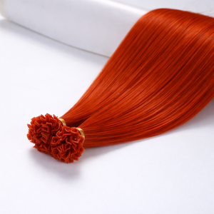 Extensions de cheveux humains Remy 100% brésiliens à pointe en V, double trame, pose par fusion, simple tirage, teints, lisses, à la kératine - Product Image 4