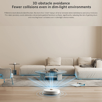 Robot aspirateur S10+ avec fonction de lavage à pression, pour hôtels et foyers, humidification constante, modes de nettoyage personnalisés, détection d'obstacles 3D, batterie longue durée