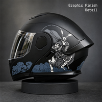Casque de moto électrique pour trajets urbains, casque modulaire intégral rabattable, casque avec écouteurs inclus, unisexe, pour les conducteurs de scooters