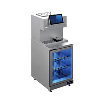 Machine à thé aux bulles automatique commerciale, machine à thé au lait intelligente, distribution automatique de gobelets par scan QR, contrôle précis de la température, puissance de 3 kW