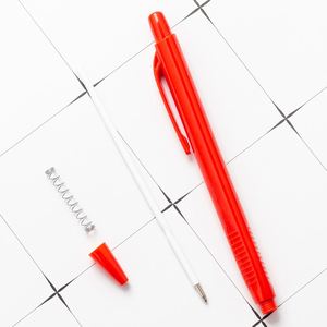 Promotion Retractable ABS Plastic Ballpoint <b>Pen</b> With Black or Blue <b>Refill</b> Printed Custom Logo for Student Stationery - Product Image 6