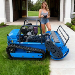 Tondeuse à gazon autotractée tout-terrain, moteur à essence, largeur de coupe de 80 à 130 cm, télécommande, chenilles, CE EPA - Product Image 1