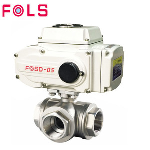 Válvula de Bola Motorizada de 3 Vías con Rosca NPT BSP, DN50, Venta al Por Mayor - Product Image 1