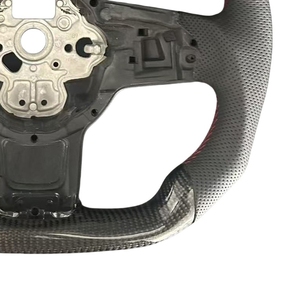 Volant en fibre de carbone pour VW <span class=keywords><strong>Golf</strong></span> <span class=keywords><strong>7</strong></span> MK7 R GTI GTE <span class=keywords><strong>GTD</strong></span> Passat B8 Tiguan MK2 Jetta avec palettes de changement de vitesse Accessoires de voiture - Product Image 4