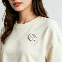 Épingles de revers personnalisées avec votre propre logo, épingles en métal en forme de canard mignon, impression sérigraphique UV, épingles en émail dur personnalisées pour vêtements
