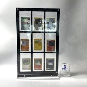 Yageli Custom Desktop 9 Slot Acrylic Pokemoned Graded Sports Card Slab Frame Holder Trading Cards Display Frame - Product Image 2