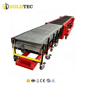 Goldtec Mobil 40ft Konteyner Kamyon Yükleme ve Boşaltma Bantlı Konveyörü Elektrikli Hidrolik Yükseklik Ayarlı Kaldırma Sistemli - Product Image 3