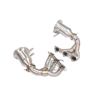 Colectores de escape rectos de acero inoxidable T304 para Porsche 911 992 GT3 4.0L, mejora de potencia con tubo de escape OEM