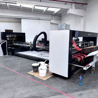 Máquina para Fabricar Cartón Corrugado, Línea de Producción, Máquina Plegadora y Encoladora de Solapas Laterales
