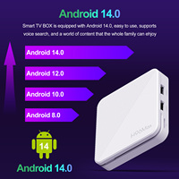 Téléviseur intelligent Android 14 4K Quad Core de haute qualité avec WiFi6 802.11n 2,4G/5GHz, Ethernet 100 Mbps, BT5.0, décodeur