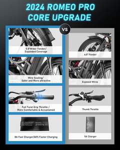 Vélo électrique pour adulte, batterie lithium, longue autonomie, double frein, livraison rapide, pour les trajets quotidiens en ville, provenant d'un entrepôt européen. - Product Image 4