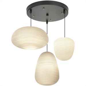 โคมไฟแก้วทรงเกลียวสไตล์สแกนดิเนเวียนหลังสมัยใหม่ โคมไฟระย้าดีไซน์เรียบง่ายทันสมัยสำหรับร้านอาหาร บาร์ และร้านขายเสื้อผ้า 220V สีขาว - Product Image 6