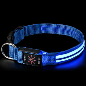 <span class=keywords><strong>Collar</strong></span> LED Impermeable para Perros y Gatos, Luminoso en la Oscuridad, Estilo Occidental de Lujo, Ajustable, de Poliéster, con Franjas Reflectantes, Seguridad Nocturna - Product Image 3