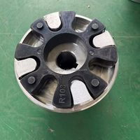 Accouplement flexible en alliage d'aluminium pour extrémité de moteur et extrémité de pompe, type plum, haute qualité