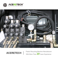 Mesin Penghancur Plastik Produktivitas Tinggi Aceretech Gearbox Gear 150KW Kontrol PLC untuk Cangkang Peralatan Rumah Tangga Besar
