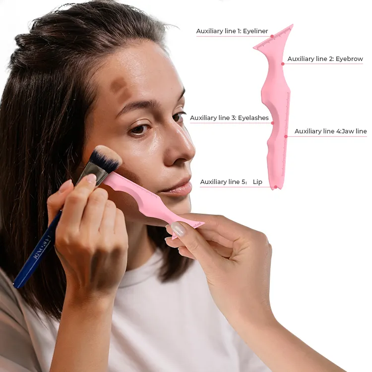 Wholesale Cosmetic Eyebrow Guide Card Eye-Makeup Tool Quick Eyeliner Eyeshadow Eyebrow Stencils