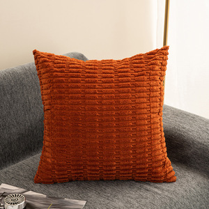 Corduroy Decorative Throw Pillow Covers 18x18 Inch Soft Boho Striped Pillow Covers Modern Farmhouse Home Decor for Sofa - Product Image 5