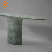 Table console moderne en marbre Daylight Furniture, style design Verde Guatemala, pour la maison et le salon d'hôtel