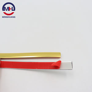 MH colore oro flessibile Pvc bordo della fascia della parete striscia autoadesiva di <span class=keywords><strong>plastica</strong></span> di rivestimento <span class=keywords><strong>per</strong></span> piastrelle di tenuta striscia di rivestimento <span class=keywords><strong>per</strong></span> <span class=keywords><strong>mobili</strong></span> - Product Image 4