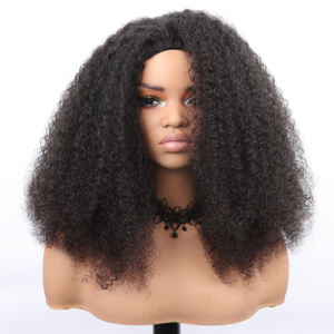 วิกผมครึ่งศีรษะแบบหยิกฟู ความยาวปานกลาง HD 14 นิ้ว 3 in 1 ไร้รอยต่อ ไม่ต้องใช้กาว วิกผมแท้แบบมีเชือกผูก - Product Image 2