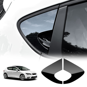 <span class=keywords><strong>Autocollant</strong></span> de fenêtre triangulaire noir brillant à motif en fibre de carbone, pour <span class=keywords><strong>Seat</strong></span> <span class=keywords><strong>Leon</strong></span> MK2 1P Altea 2005 2006 2007 2008 2009 2010 2011 2012 - Product Image 2
