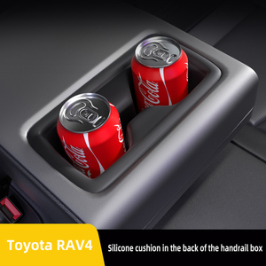 Almohadilla de Silicona para Portavasos de Reposabrazos para Toyota RAV4, Grado Alimenticio, Absorción de Impactos, Portavasos Trasero - Product Image 2