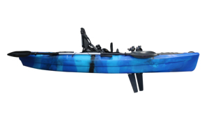 Canoë de kayak de pêche à siège unique de 11 pieds avec système d'entraînement à pédale d'aileron Bateau de tourisme en mer Kayak Sports nautiques LLDPE <span class=keywords><strong>Kano</strong></span> 3 ans VK - Product Image 2