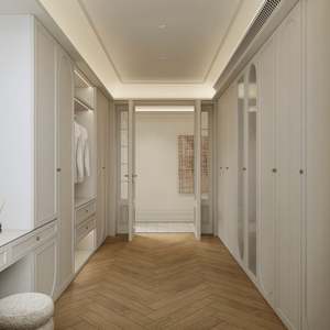 Armoire à vêtements en bois de style moderne, modèle SNLFEIER 0005, usage commercial pour hôtel, centre commercial, maison, bureau, design de panneaux, fabriqué à Chongqing - Product Image 3