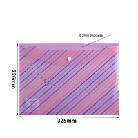 Portefeuilles de poche pour enveloppe en plastique Offres Spéciales Dossier scolaire Document A4 Sac de fichiers transparent avec logo personnalisé pour dossiers à bouton-pression
