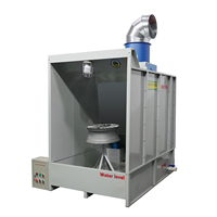 Cabina de Pulverización para Recuperación de Polvo en Maquinaria de Repintado de Llantas de Aleación para Vehículos, Modelo PCB1010