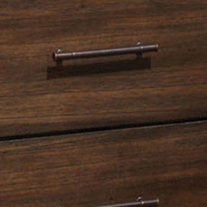 Oak 2 <b>Drawer</b> Nightstand Rustic Wood Bedroom Furniture Storage <b>Side</b> Table - Product Image 3