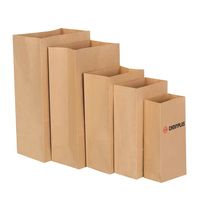 Máquina de fabricación de bolsas de papel para llevar, tienda de comestibles, Boutique, regalo de almuerzo, frutas, horneado, ecológico, biodegradable, al por mayor