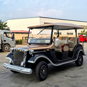 Voiturette de golf électrique vintage classique de haute qualité, 8 passagers, couleur personnalisée, châssis en acier Q235B, prix bas, vente chaude - Product Image 1