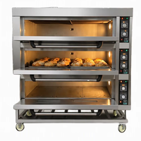 Oven Konveksi Komersial Pengaturan Digital Terprogram Bahan Stainless Steel untuk Memanggang di Kantin/Dapur