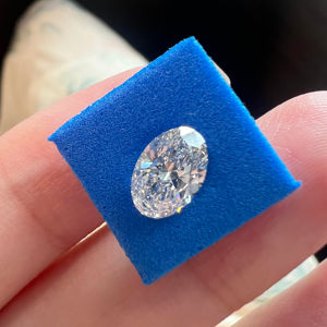 Zhanhaoジュエリーラボ成長ダイヤモンド1-5カラットDIYジュエリールースダイヤモンドDEF VVS-VS楕円形ダイヤモンドジュエリーカスタマイズ - Product Image 1