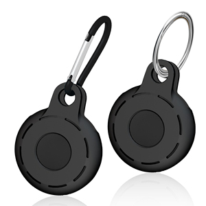 Protezione generale in <span class=keywords><strong>Silicone</strong></span> antigraffio impermeabile Airtag <span class=keywords><strong>Cover</strong></span> con portachiavi in acciaio inox per <span class=keywords><strong>Apple</strong></span> Airtag collare cane - Product Image 1