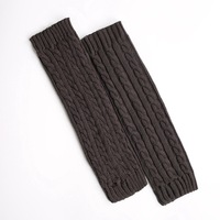 Jambières pour femmes Guêtres mode Boot Cuffs Solid Color Knitted Warm Leggings Long Socks